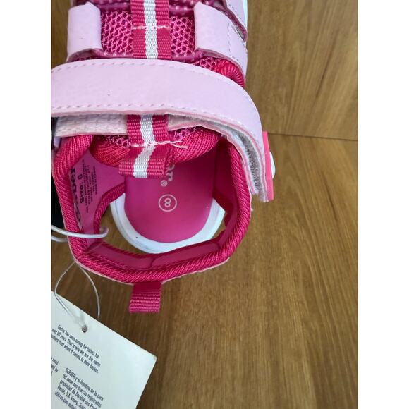 Gerber Toddler Girls Pink Sport Sandals Size 8 NWT - Picture 4 of 7